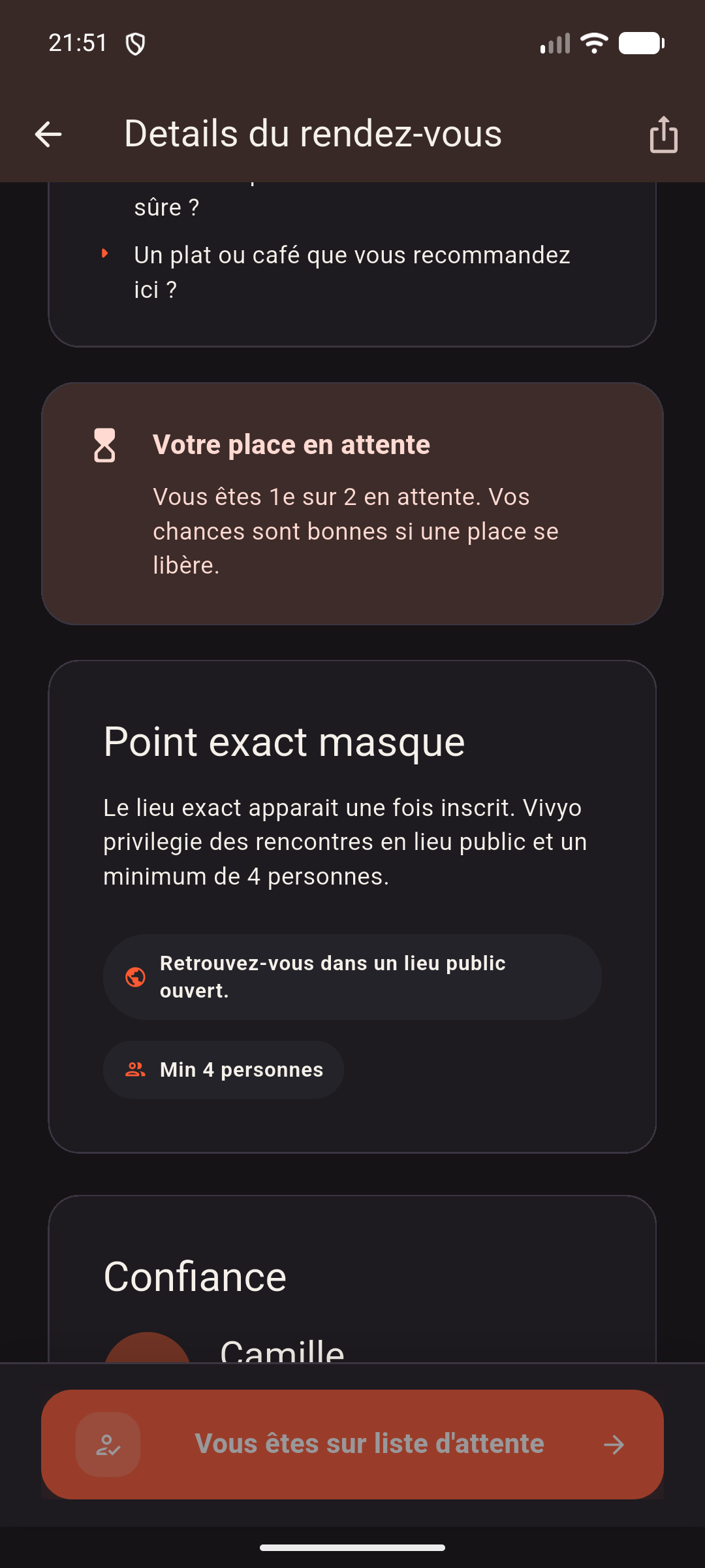 Plan rejoint dans Vivyo